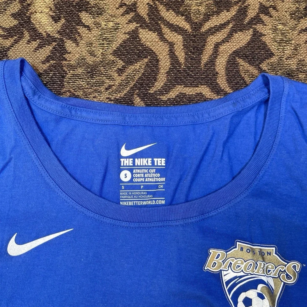 Nike Boston Breakers FC NWSL Women's Blue Home T Shirt Size Small New A